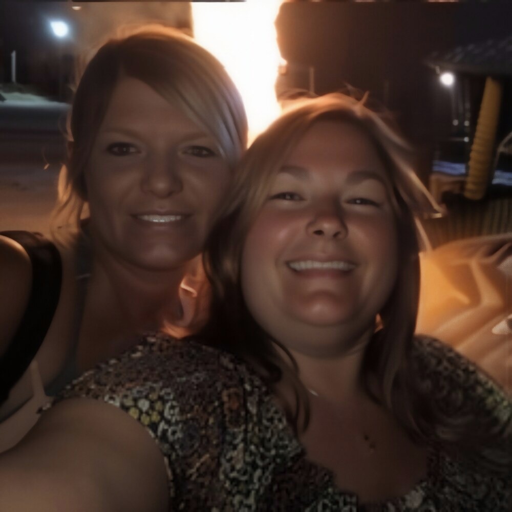 Two members of our team at the end of the week