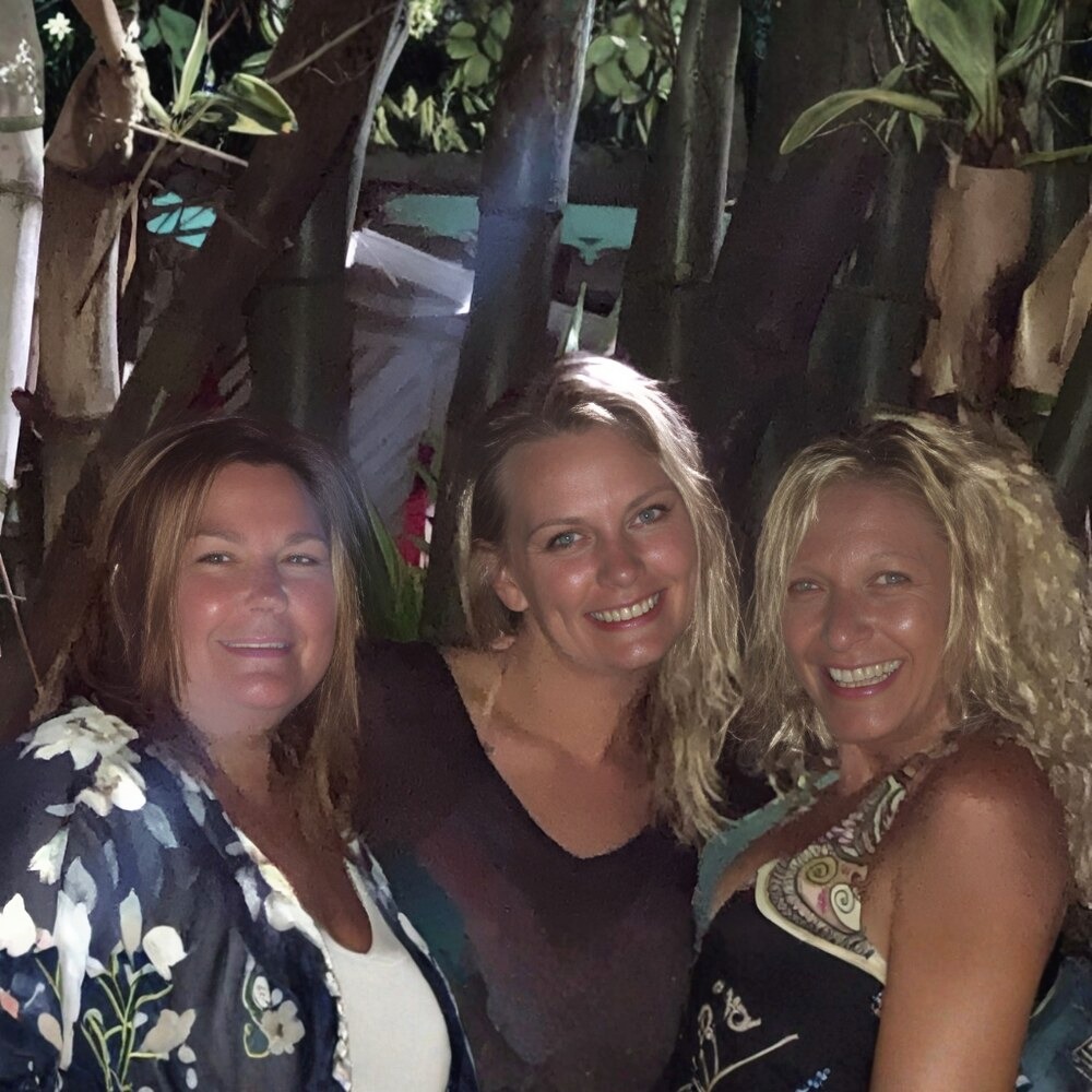 Three members of our team out together in the evening